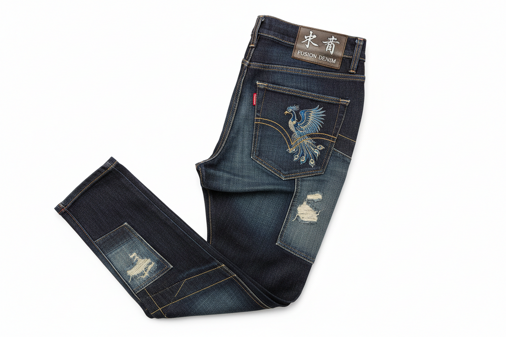 Blue Designer Denim Jeans
