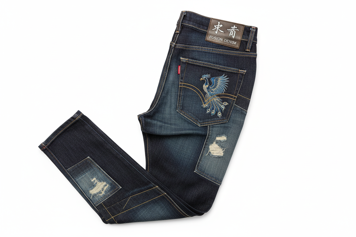 Blue Designer Denim Jeans