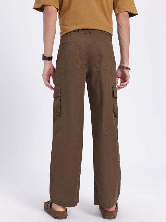 Men Relaxed Fit Cargo Trousers