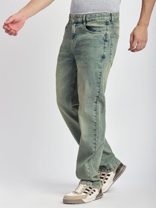 Men Original Relexed Fit Mid-Rise Clean Look Stretchable Jeans