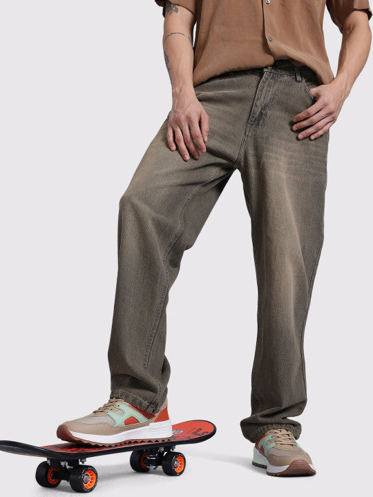 The Life Co. Men Straight Fit Light Fade Jeans