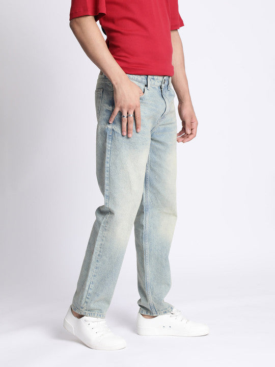 Men Relaxed Fit Heavy Fade Jeans