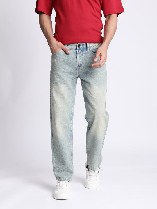 Men Relaxed Fit Heavy Fade Jeans