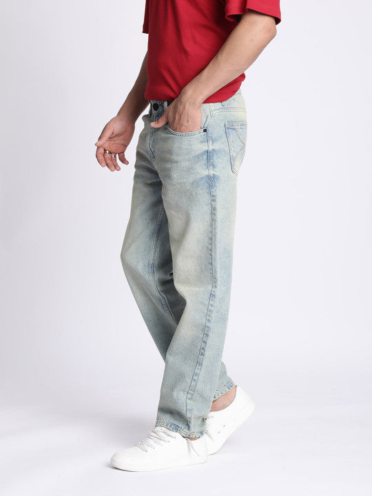 Men Relaxed Fit Heavy Fade Jeans