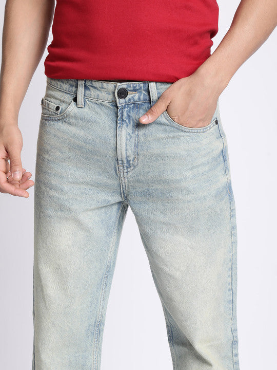 Men Relaxed Fit Heavy Fade Jeans