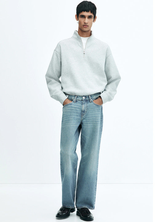 Men Pure Cotton Relaxed Jeans