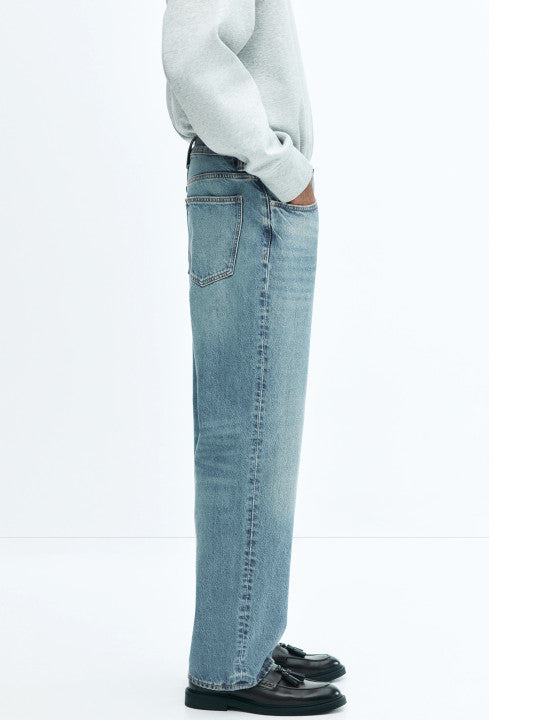 Men Pure Cotton Relaxed Jeans